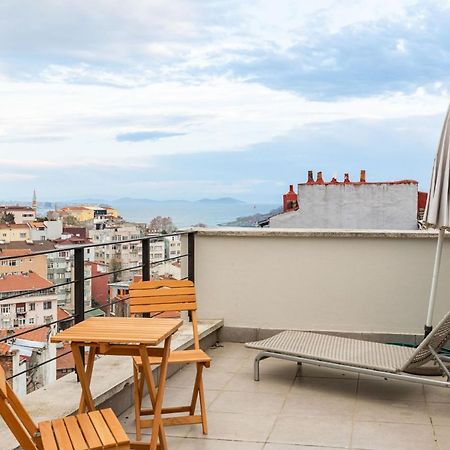 이스탄불 Mesmerizing Flat With Bosphorus View In Beyoglu 아파트 외부 사진