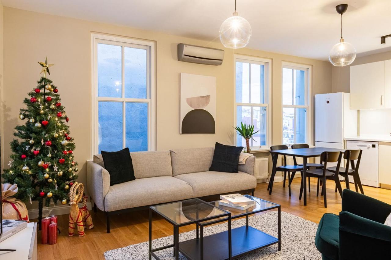 이스탄불 Mesmerizing Flat With Bosphorus View In Beyoglu 아파트 외부 사진