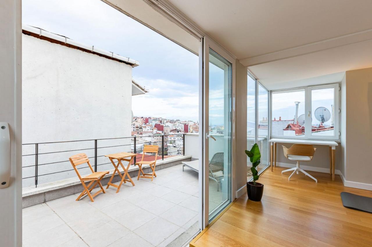 이스탄불 Mesmerizing Flat With Bosphorus View In Beyoglu 아파트 외부 사진